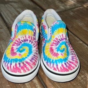 Toddler 8.0 Tie-Die Vans Slip-Ons